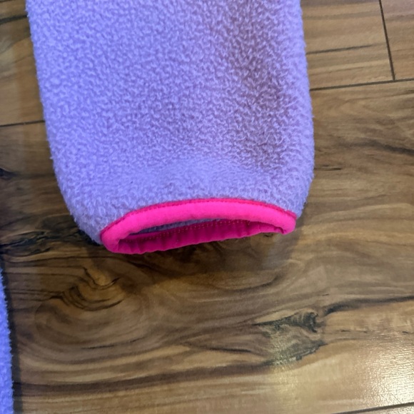 LL Bean Youth Girls Blue Purple Pink Fleece Full Zip Jacket Size Large (14-16) - Picture 6 of 16